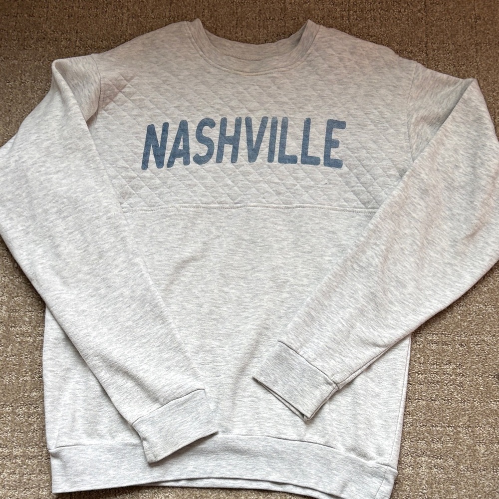 Blue 84 Light Gray Nashville Crewneck Sweater
